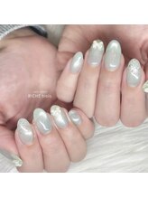 リッシュ トロワ(RICHE trois)/ミントグリーンリボンネイル