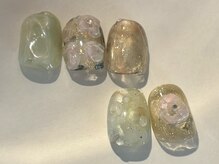 ラクエ(Laque)/淡色ネイル ニュアンス お花