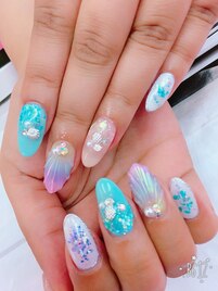 マーメイドネイル+シェル