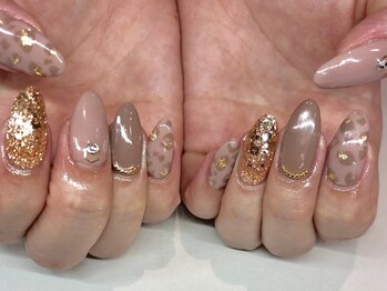 プリズム(PRISM)/ジェルネイルレオパードネイル