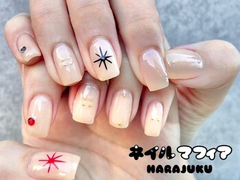 ネイルマフィア 原宿(NAIL MAFIA)/ベージュカラー/春カラー