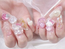 ギャル/ボンボンドロップシール