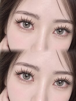 セネル 梅田茶屋町店(SeneL)の写真/似合わせ重視！マツエク長さ8～15mmと束感で、可愛い目元を演出♪