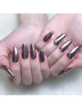 木にいる 錦糸町/長さだしミラーネイル