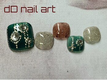 ディーディーネイルアート(dD nail art)/フットsimpleアートコース¥5,500