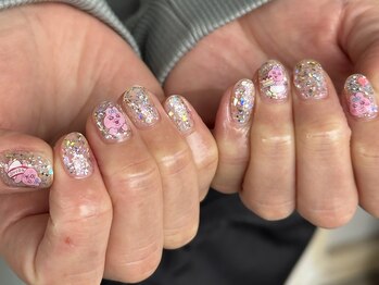 ラグ ネイル(RAG nail)/キラキラ/おぱんちゅ