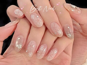 Best Nail 銀座店【ワンホンネイル・スカルプ・パラジェル・上品ジェルネイル】/冬ネイル