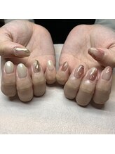 Mネイルアンドカフェ シェレステ/桃ネイル！