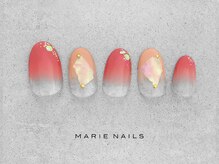 マリー ネイルズ いわきラトブ店(MARIE NAILS)/定額6,600円税込 オーロラ1125b