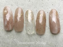 サロンストロベリームーン(Salon Strawberry Moon)/ナチュラルネイル　￥7980