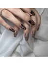 フラッシュ×ニュアンスネイル