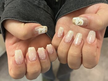 サクノネイル(SAKUNONAIL)/犬ドットネイル