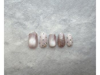 キラキラドットネイル☆