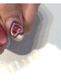 heart magnet nail