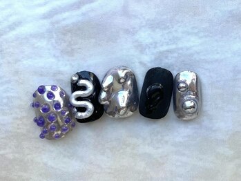 ゆびノさき イバラキシ(ibarakishi)/黒!シルバー!