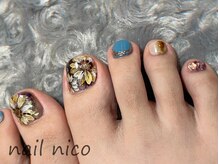 ネイルニコ(nail nico)/大人ひまわり
