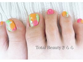 ネオンカラーフットデザイン