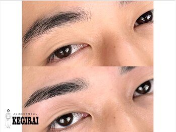 ケギライ アイブロウ なんば心斎橋店(kegirai)/眉毛/眉毛サロンメンズ/kegirai