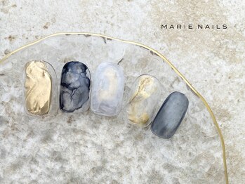マリーネイルズ 表参道店(MARIE NAILS)/定額¥7,000 スモーキー 0524a