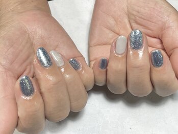 プロモート 岡山城下店(Promote)/青ラメネイル♪