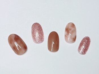 ネイルサロンアンドスクール アイビー(IVY)/マーブルチョコ♪