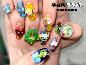 ネイルマフィア 原宿(NAIL MAFIA)/3D/キャラ/ロゴ