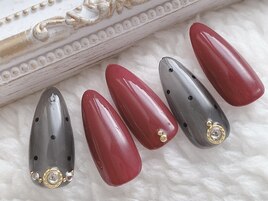 ドット　シースルー　冬