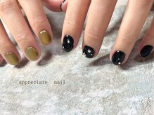アプリシーエイトネイル(appreciate nail)/ブラックネイル♪