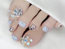 クラルトゥーナ 表参道(Curaltuna)/うるうるリボンフットネイル