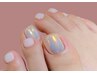 【FOOT】オフ無料｜自爪にやさしいパラジェル｜ほどよく華やかBASICアート
