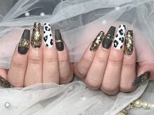 フィール 茂原店(Feel)/レオパード柄スカルプ