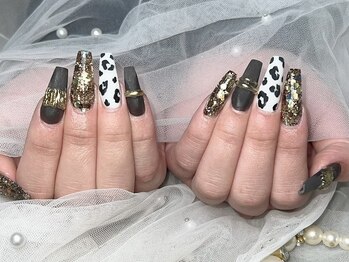 フィール 茂原店(Feel)/レオパード柄スカルプ