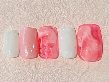 ニュアンスネイル　マーブル