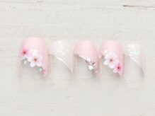 ノーネイル 川口(NO NAIL)/桜フレンチ　￥4990