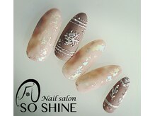 爪ソウシャイン(爪 SO SHINE)/マット奥に輝くネイル☆