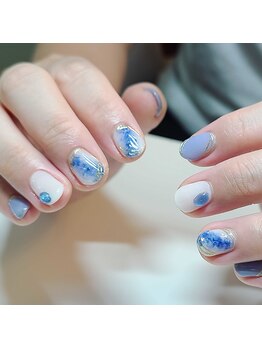 ネイルアンドまつげエクステ専門サロン スリー(THREE)/爽やかデザイン