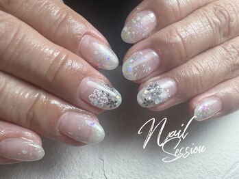 ネイルセッション(nail session)/雪の結晶