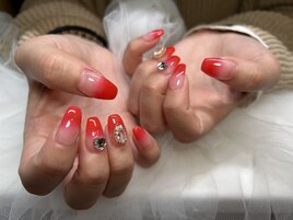 赤★グラデーション★ハート