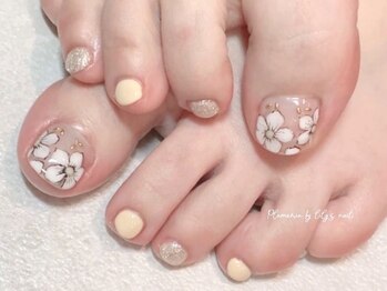 プルメリアバイリリーズネイル センター北店(Plumeria By Lily's Nail)の写真/【いつでもオフ込♪定額フルアートフットジェルネイル】オフ無し60分仕上げ!毎月デザイン更新中!要チェック