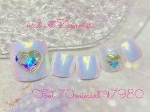 ネイルアート ジマー/フット◆70minart¥7980/学割あり