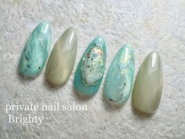 夏ニュアンスネイル