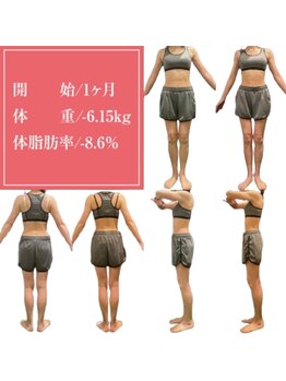 スリムビューティー 立川店/たった1ヶ月で驚きのボディ変化