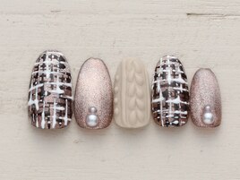 ツイード×ニット　5990円