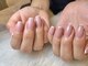 エイネイル(A Nail)の写真/オフィスにも◎パラジェルでスピーディー施術！ラメライン・ラメがけで上品に☆