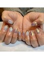 トコワカ(Tocowaka)&nbsp;キラキラミラーネイル（持ち込み画像）オフ込み8500円