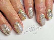 ネイルフロンティア 吉祥寺(NAIL FRONTIER)/手描きミラーボタニカル11980円