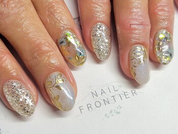 ネイルフロンティア 吉祥寺(NAIL FRONTIER)/手描きミラーボタニカル11980円