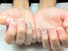お財布もお爪も春ウララ♪ご予算内アート+ハンドパック付き¥5500から