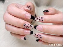 ファストネイル キラリナ京王吉祥寺店(FAST NAIL)/レオパード×フレンチネイル