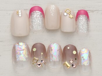 ノーネイル アゲオ イオンモール上尾(NO NAIL AGEO)の写真/お洒落OLさんから好評!普段使いOK◎毎月新作1日～♪トレンドデザイン～ナチュラルネイルも¥4990♪上尾駅